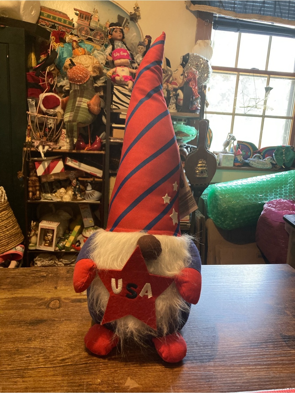 Huntington Home Patriotic summer plush Gnome